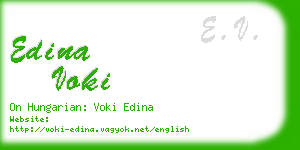 edina voki business card